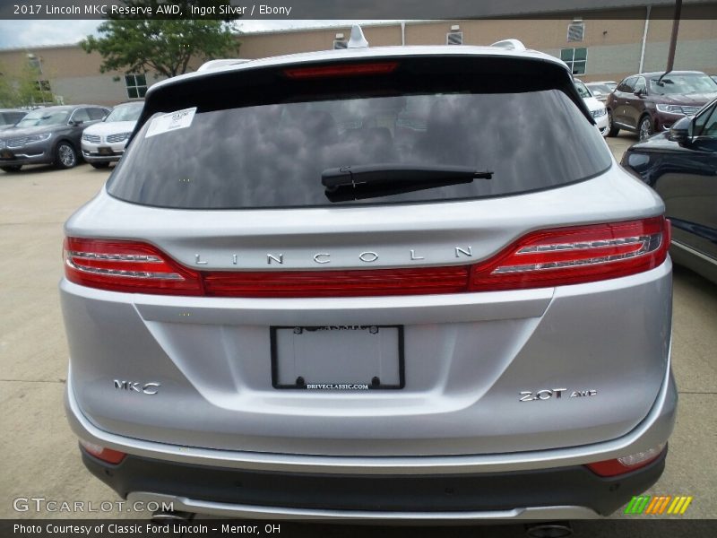 Ingot Silver / Ebony 2017 Lincoln MKC Reserve AWD
