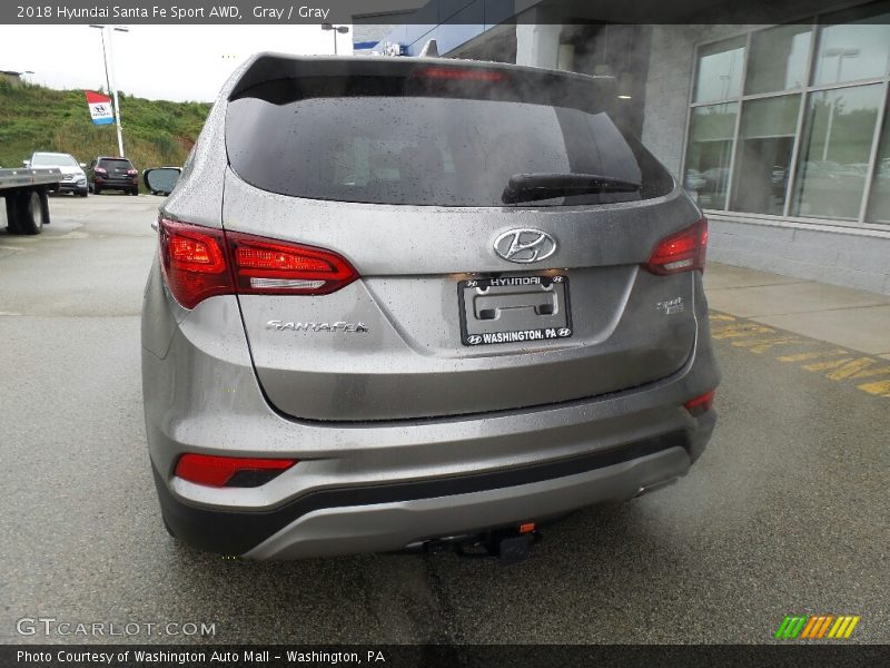 Gray / Gray 2018 Hyundai Santa Fe Sport AWD