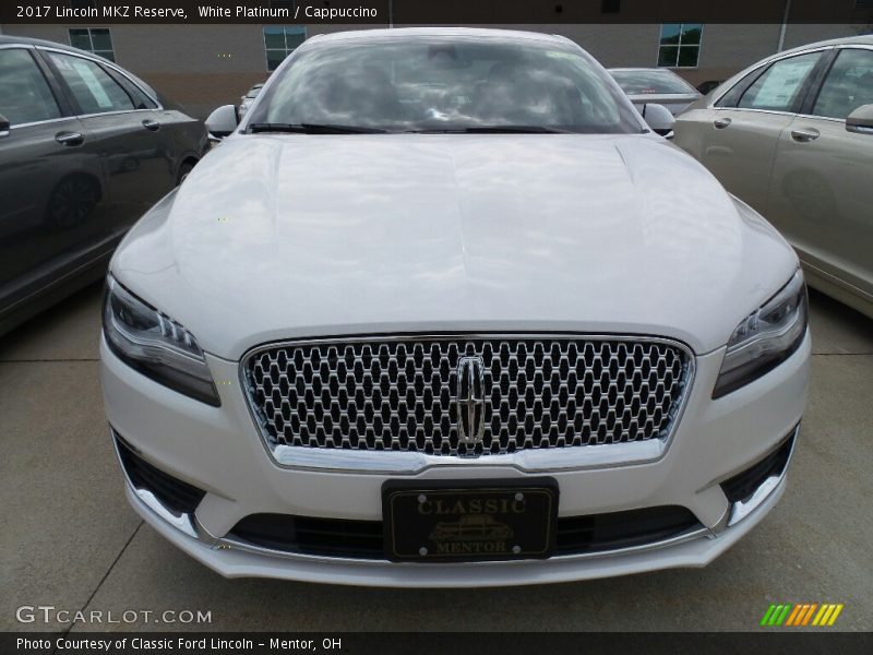 White Platinum / Cappuccino 2017 Lincoln MKZ Reserve
