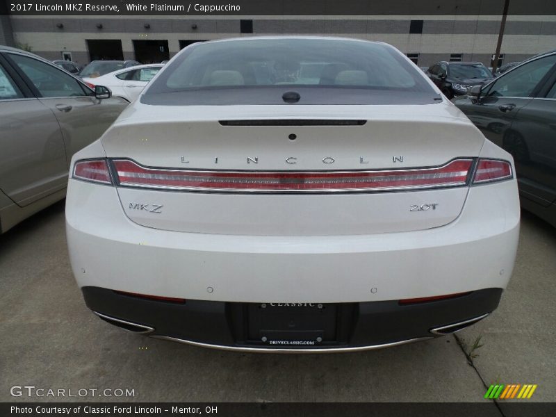 White Platinum / Cappuccino 2017 Lincoln MKZ Reserve