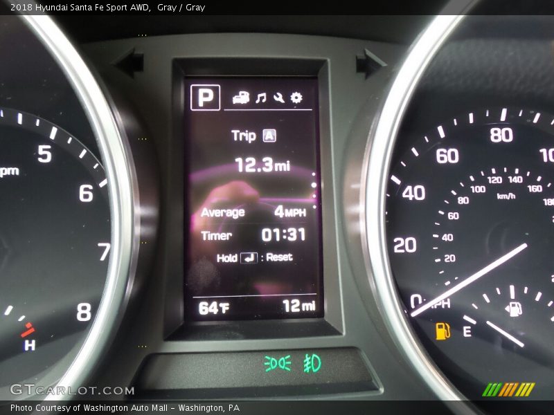 Gray / Gray 2018 Hyundai Santa Fe Sport AWD