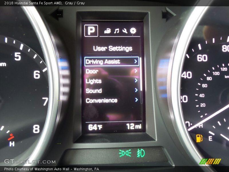 Gray / Gray 2018 Hyundai Santa Fe Sport AWD