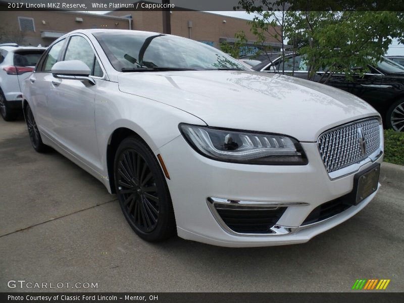 White Platinum / Cappuccino 2017 Lincoln MKZ Reserve