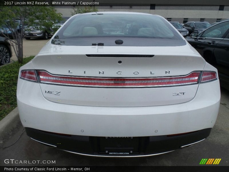 White Platinum / Cappuccino 2017 Lincoln MKZ Reserve