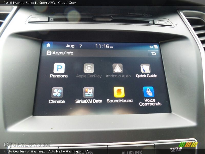 Gray / Gray 2018 Hyundai Santa Fe Sport AWD