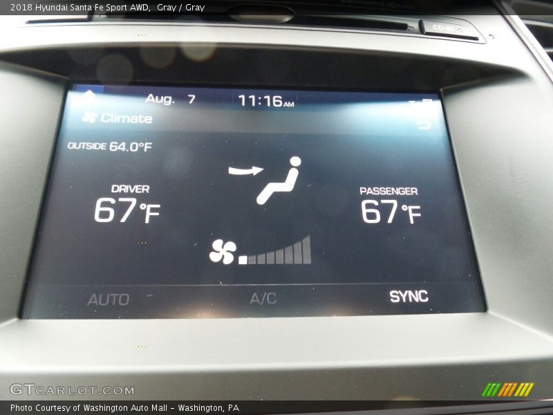 Gray / Gray 2018 Hyundai Santa Fe Sport AWD
