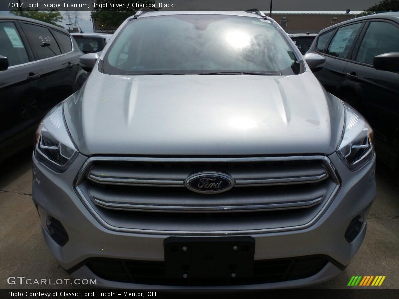 Ingot Silver / Charcoal Black 2017 Ford Escape Titanium