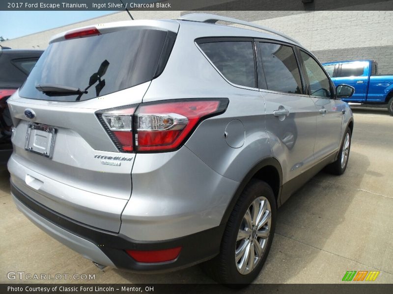 Ingot Silver / Charcoal Black 2017 Ford Escape Titanium
