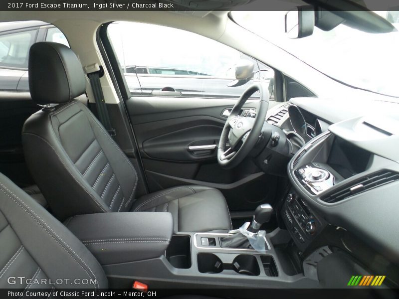 Ingot Silver / Charcoal Black 2017 Ford Escape Titanium