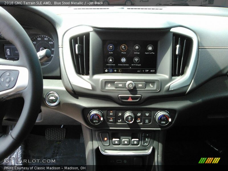 Blue Steel Metallic / ­Jet Black 2018 GMC Terrain SLE AWD