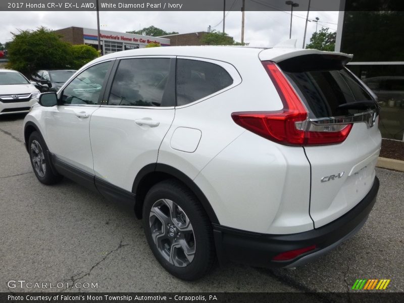 White Diamond Pearl / Ivory 2017 Honda CR-V EX-L AWD