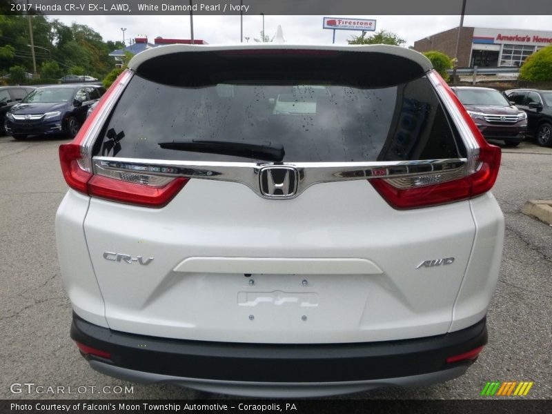 White Diamond Pearl / Ivory 2017 Honda CR-V EX-L AWD