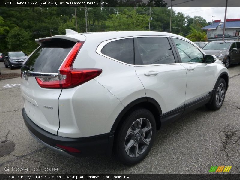 White Diamond Pearl / Ivory 2017 Honda CR-V EX-L AWD