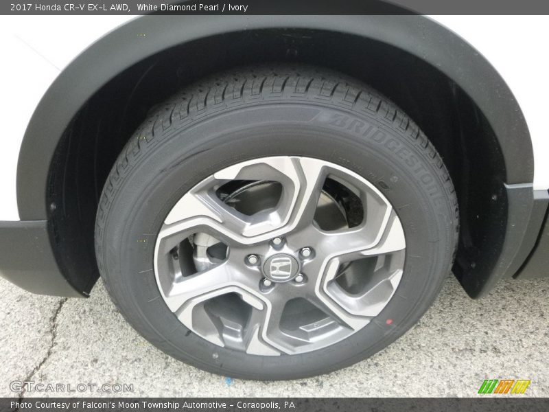 White Diamond Pearl / Ivory 2017 Honda CR-V EX-L AWD