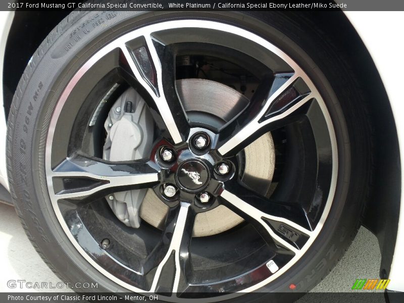White Platinum / California Special Ebony Leather/Miko Suede 2017 Ford Mustang GT California Speical Convertible
