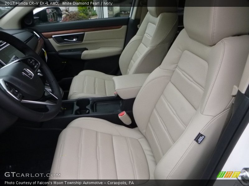 White Diamond Pearl / Ivory 2017 Honda CR-V EX-L AWD