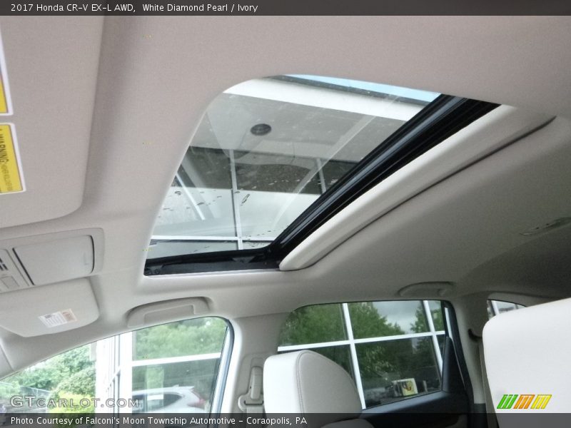 White Diamond Pearl / Ivory 2017 Honda CR-V EX-L AWD