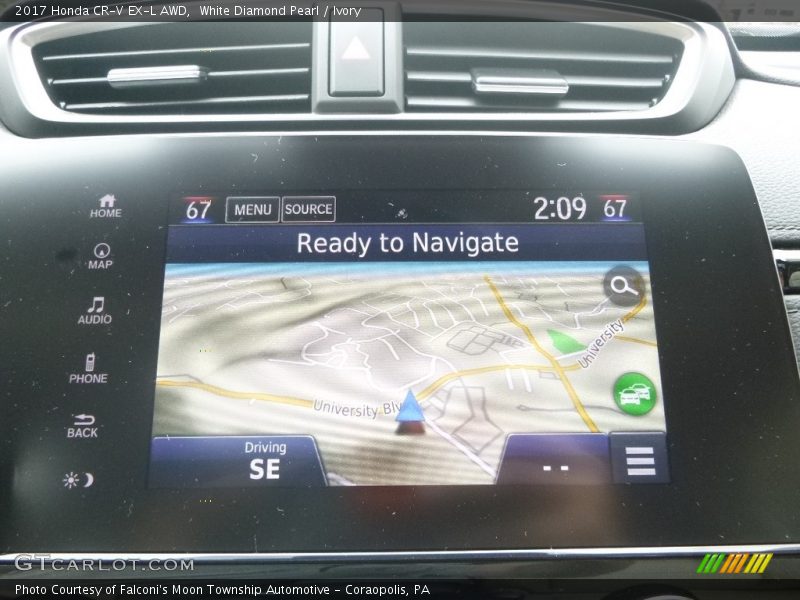 White Diamond Pearl / Ivory 2017 Honda CR-V EX-L AWD