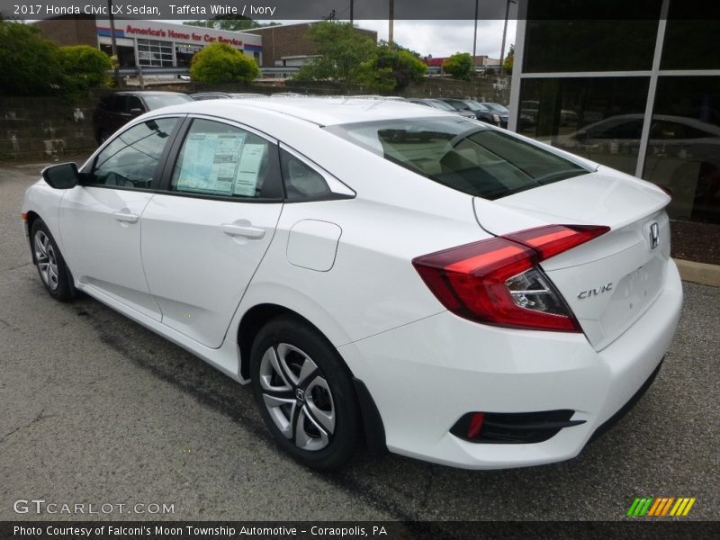 Taffeta White / Ivory 2017 Honda Civic LX Sedan