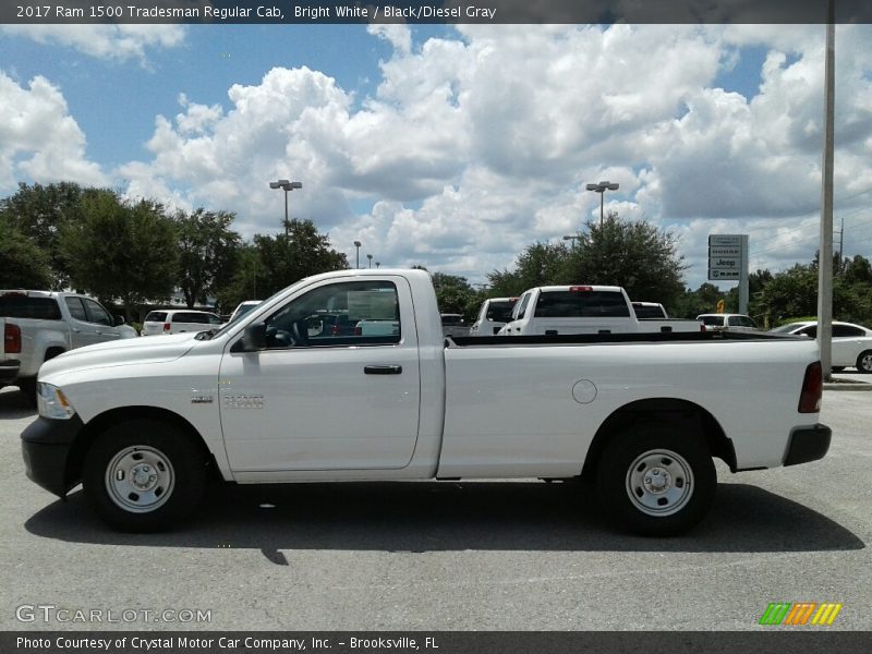 Bright White / Black/Diesel Gray 2017 Ram 1500 Tradesman Regular Cab