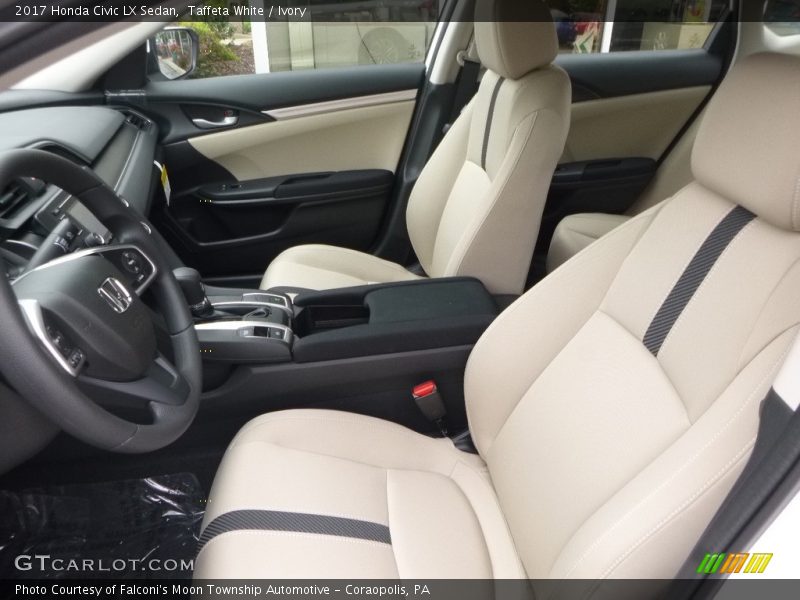 Taffeta White / Ivory 2017 Honda Civic LX Sedan