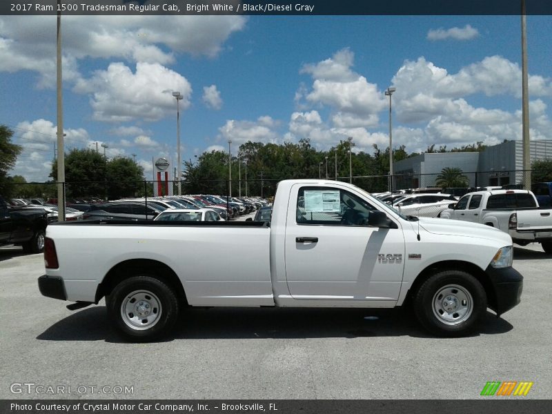 Bright White / Black/Diesel Gray 2017 Ram 1500 Tradesman Regular Cab