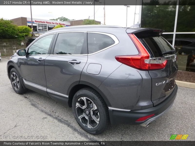 Modern Steel Metallic / Ivory 2017 Honda CR-V Touring AWD