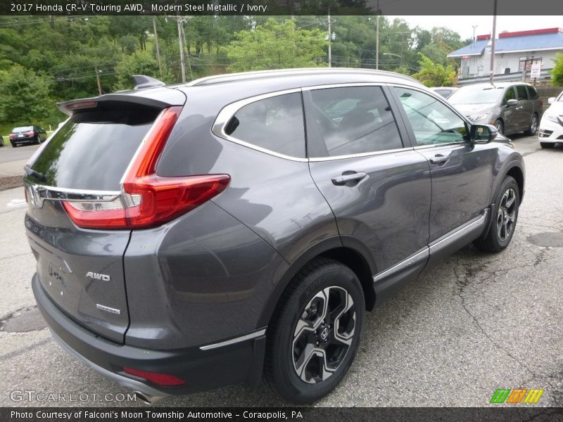 Modern Steel Metallic / Ivory 2017 Honda CR-V Touring AWD
