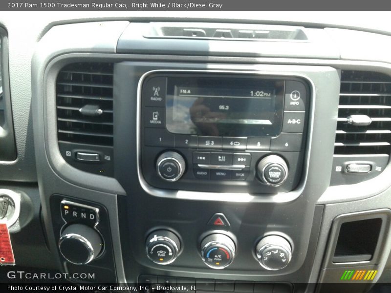 Bright White / Black/Diesel Gray 2017 Ram 1500 Tradesman Regular Cab