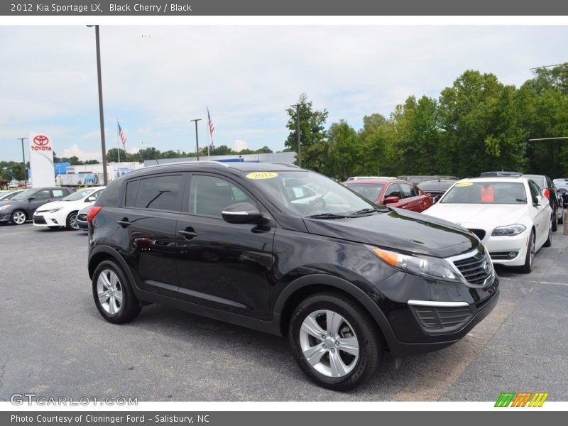 Black Cherry / Black 2012 Kia Sportage LX