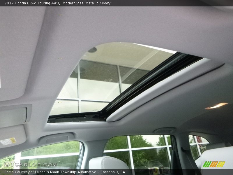 Modern Steel Metallic / Ivory 2017 Honda CR-V Touring AWD