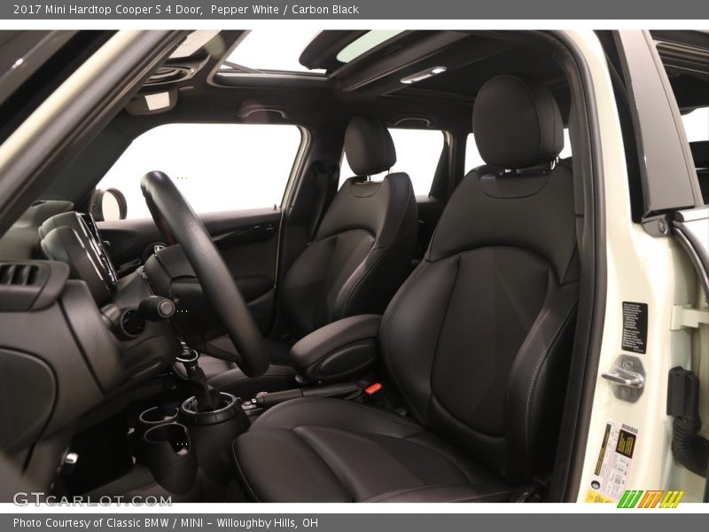 Pepper White / Carbon Black 2017 Mini Hardtop Cooper S 4 Door