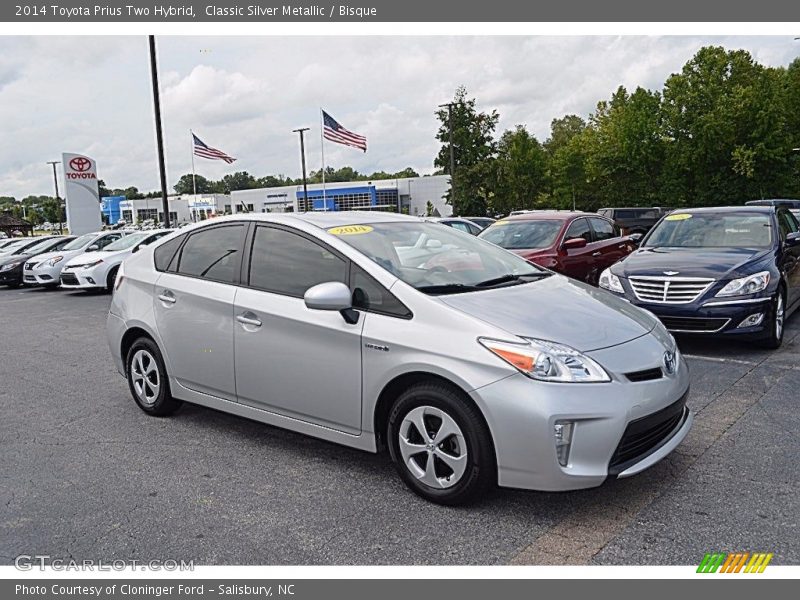Classic Silver Metallic / Bisque 2014 Toyota Prius Two Hybrid