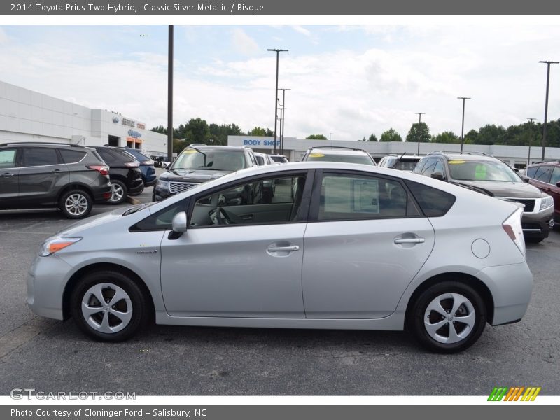 Classic Silver Metallic / Bisque 2014 Toyota Prius Two Hybrid