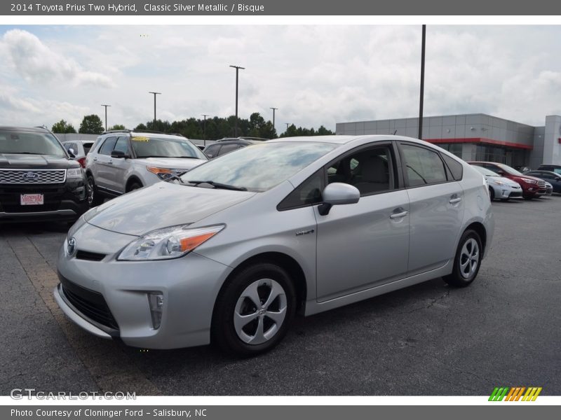 Classic Silver Metallic / Bisque 2014 Toyota Prius Two Hybrid