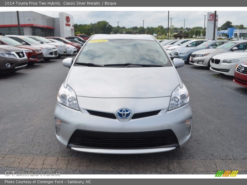 Classic Silver Metallic / Bisque 2014 Toyota Prius Two Hybrid