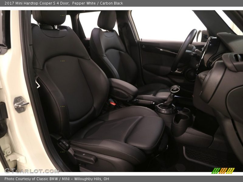 Pepper White / Carbon Black 2017 Mini Hardtop Cooper S 4 Door