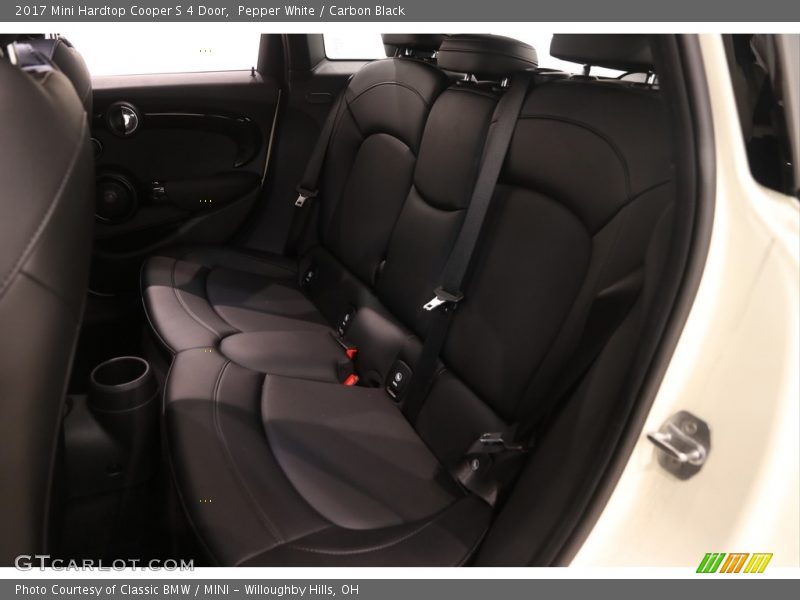 Pepper White / Carbon Black 2017 Mini Hardtop Cooper S 4 Door