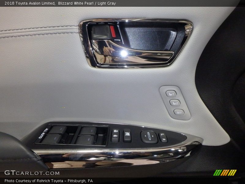 Blizzard White Pearl / Light Gray 2018 Toyota Avalon Limited