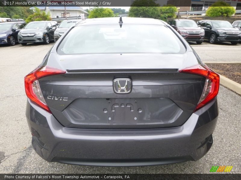 Modern Steel Metallic / Gray 2017 Honda Civic EX-T Sedan