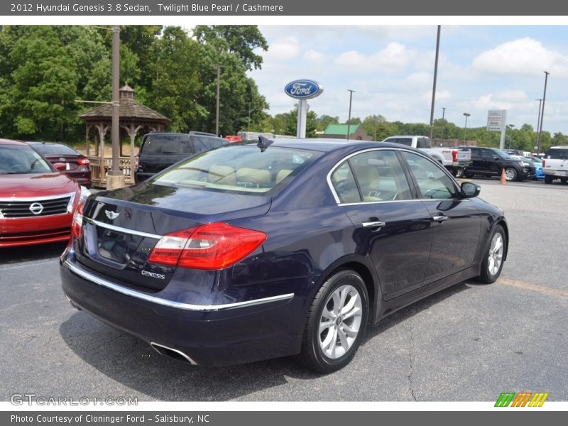 Twilight Blue Pearl / Cashmere 2012 Hyundai Genesis 3.8 Sedan