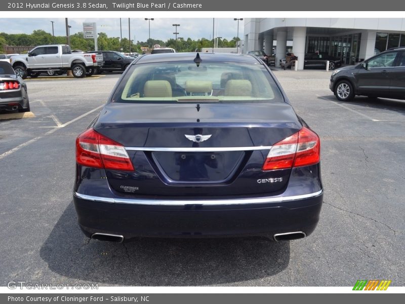 Twilight Blue Pearl / Cashmere 2012 Hyundai Genesis 3.8 Sedan