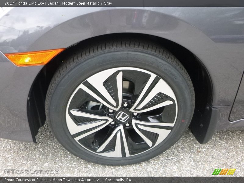 Modern Steel Metallic / Gray 2017 Honda Civic EX-T Sedan
