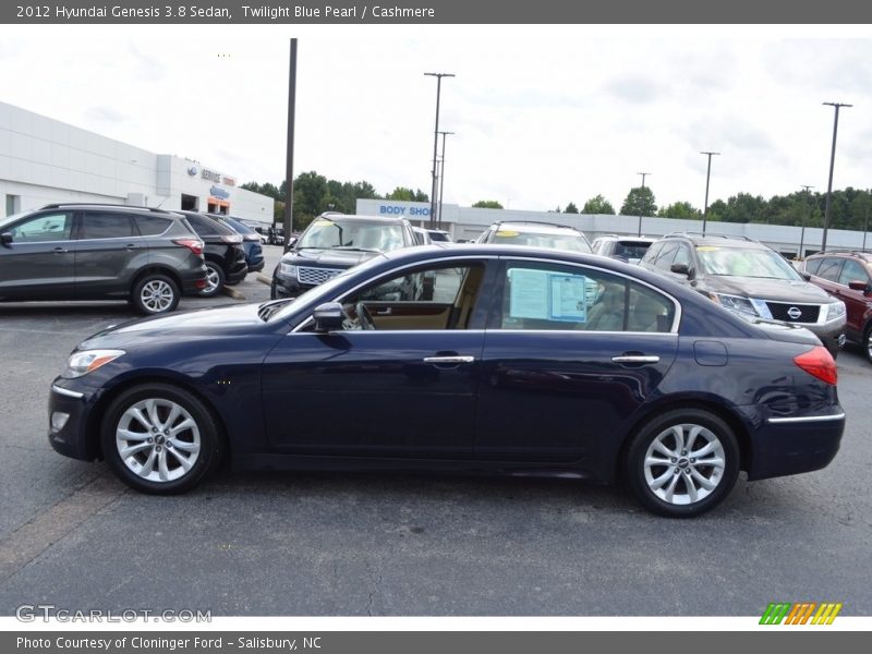 Twilight Blue Pearl / Cashmere 2012 Hyundai Genesis 3.8 Sedan