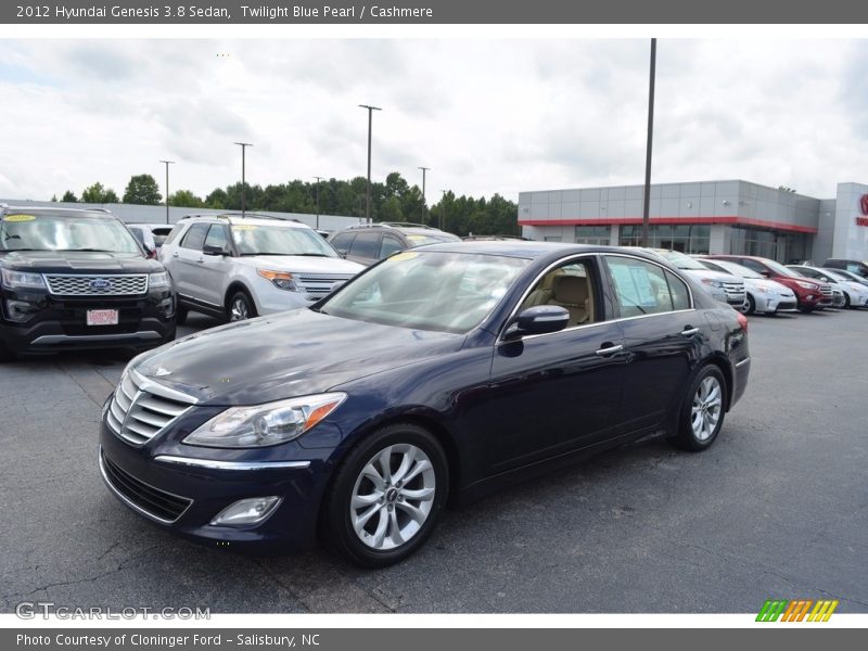 Twilight Blue Pearl / Cashmere 2012 Hyundai Genesis 3.8 Sedan