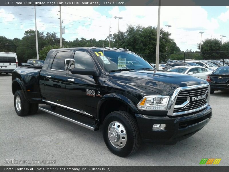 Black / Black 2017 Ram 3500 Limited Mega Cab 4x4 Dual Rear Wheel