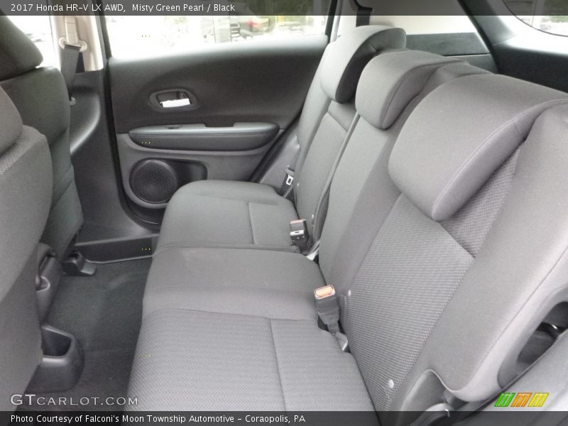 Misty Green Pearl / Black 2017 Honda HR-V LX AWD