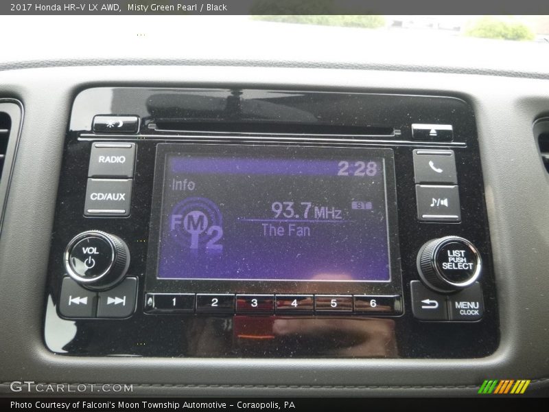 Misty Green Pearl / Black 2017 Honda HR-V LX AWD