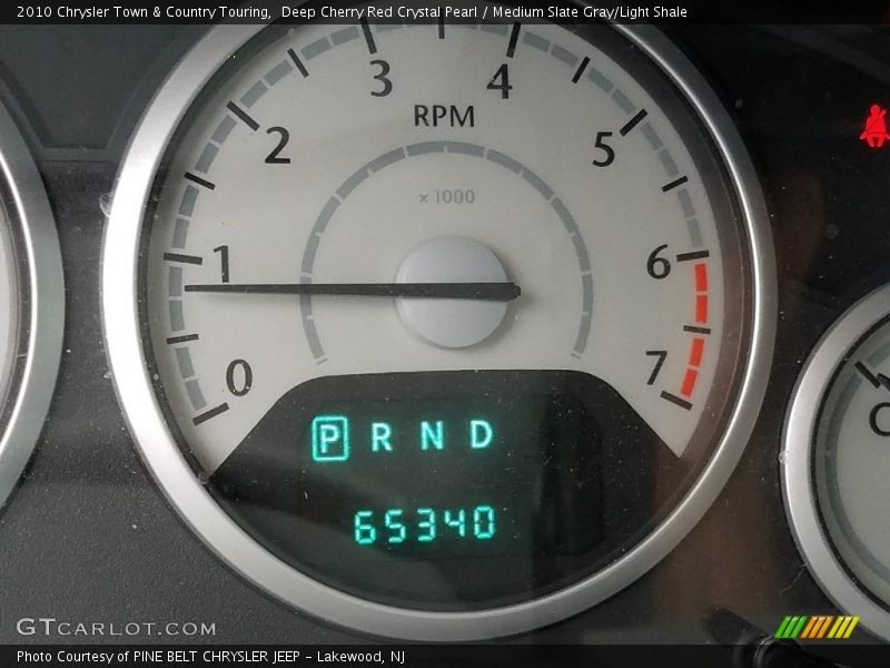 Deep Cherry Red Crystal Pearl / Medium Slate Gray/Light Shale 2010 Chrysler Town & Country Touring