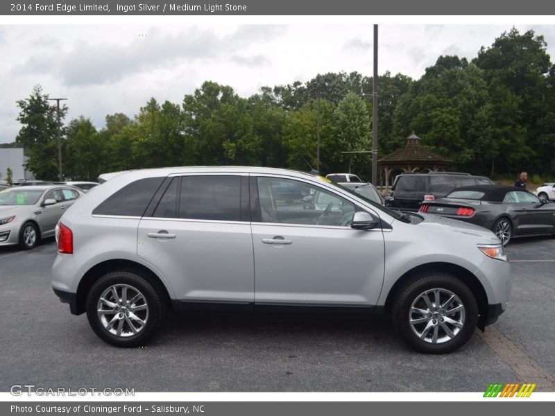 Ingot Silver / Medium Light Stone 2014 Ford Edge Limited